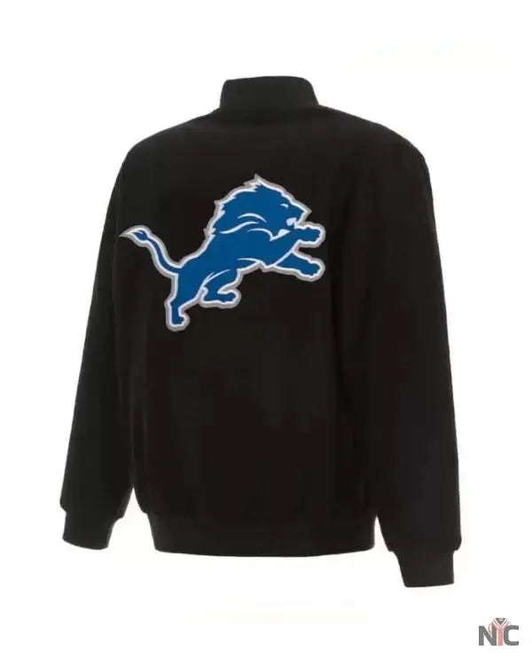 Detroit Lions Black Wool Jacket