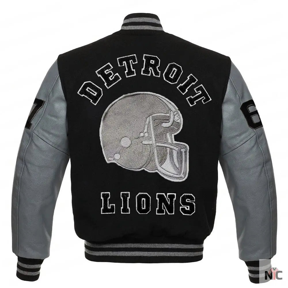 Detroit Lions Eddie Brock Venom 2 Varsity Jacket
