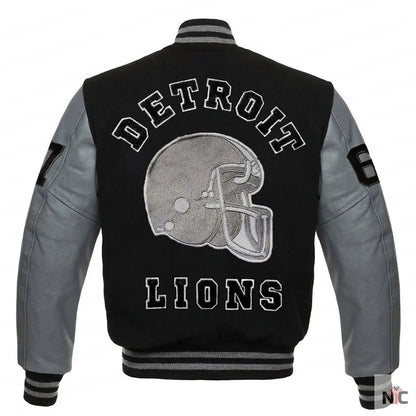 Detroit Lions Eddie Brock Venom 2 Varsity Jacket
