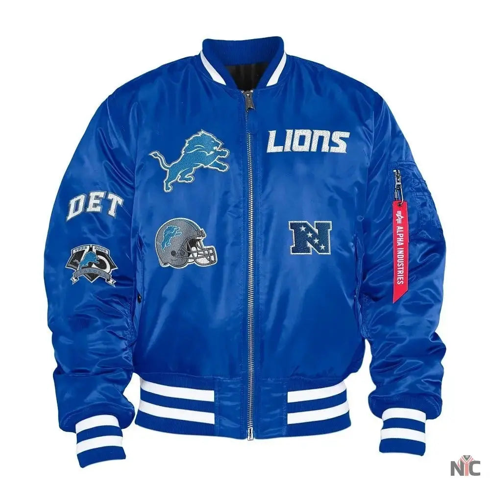 Detroit Lions Ma-1 Bomber Jacket