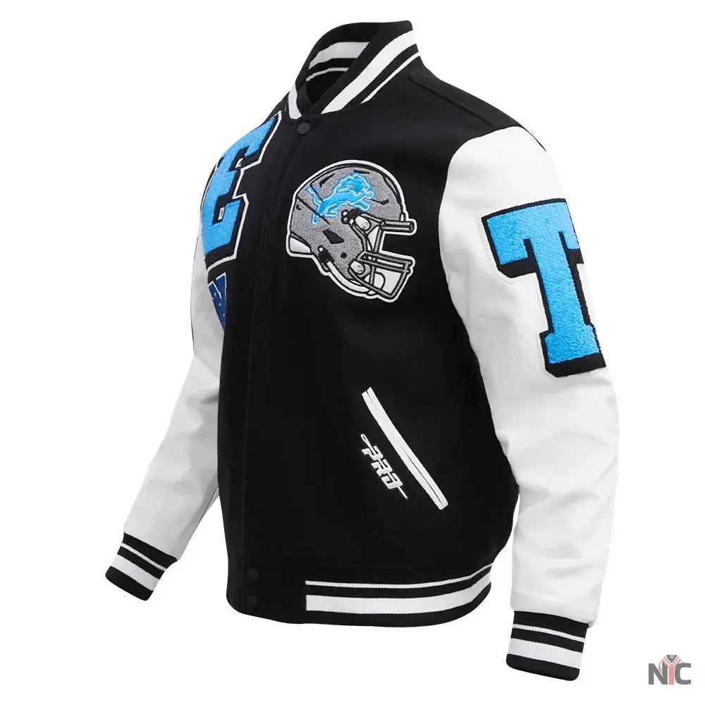 Detroit Lions Mashup Varsity Jacket