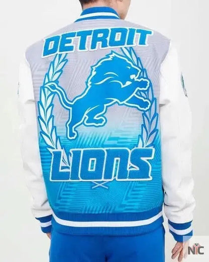 Detroit Lions Remix Wool Varsity Jacket