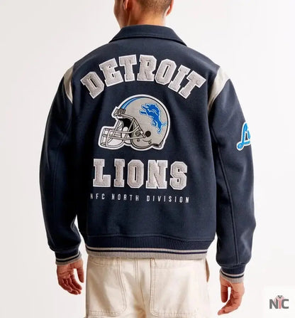 Detroit Lions Varsity Bomber Jacket
