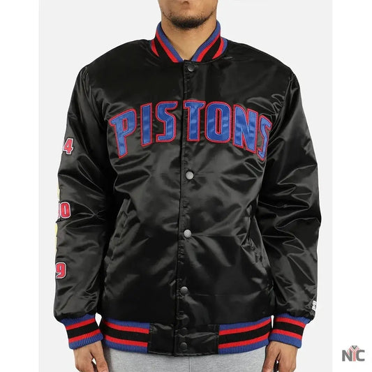 Detroit Pistons Finals Satin Jacket