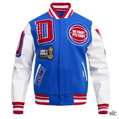 Detroit Pistons Mash Up Varsity Jacket