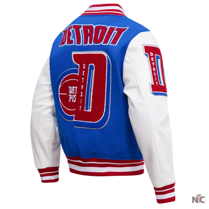 Detroit Pistons Mash Up Varsity Jacket
