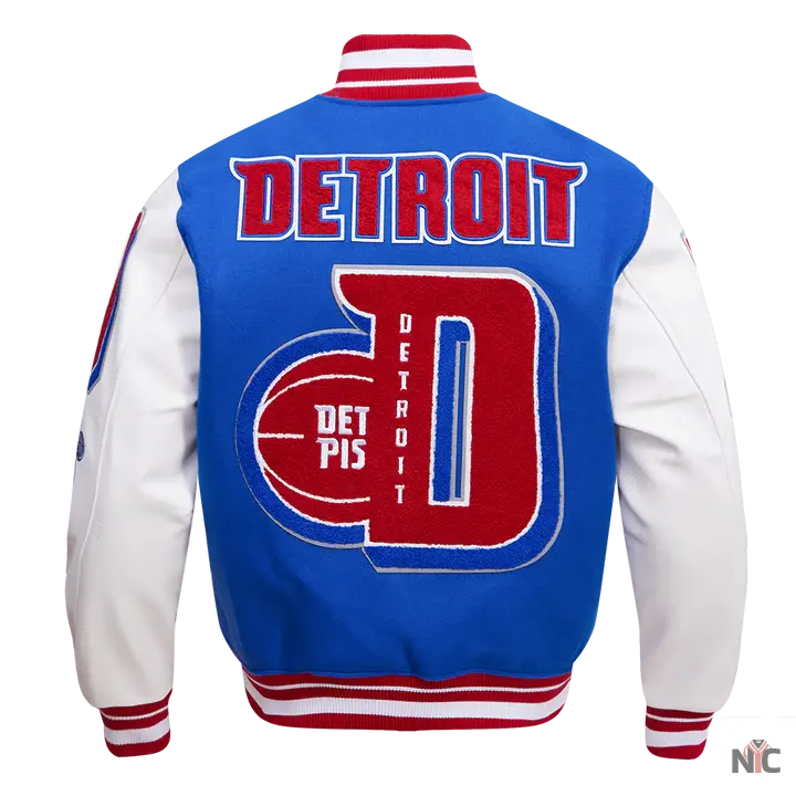 Detroit Pistons Mash Up Varsity Jacket