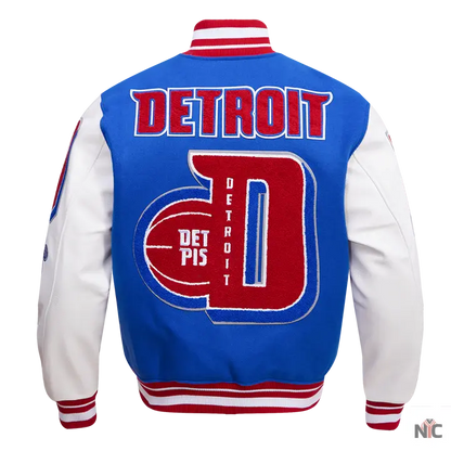 Detroit Pistons Mash Up Varsity Jacket