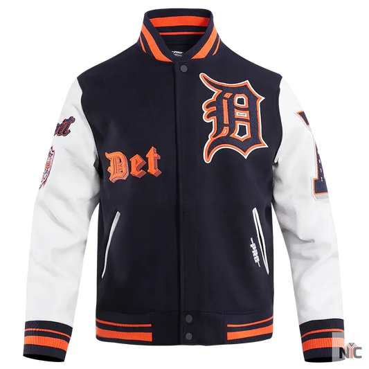 Detroit Tigers Old English Varsity Jacket
