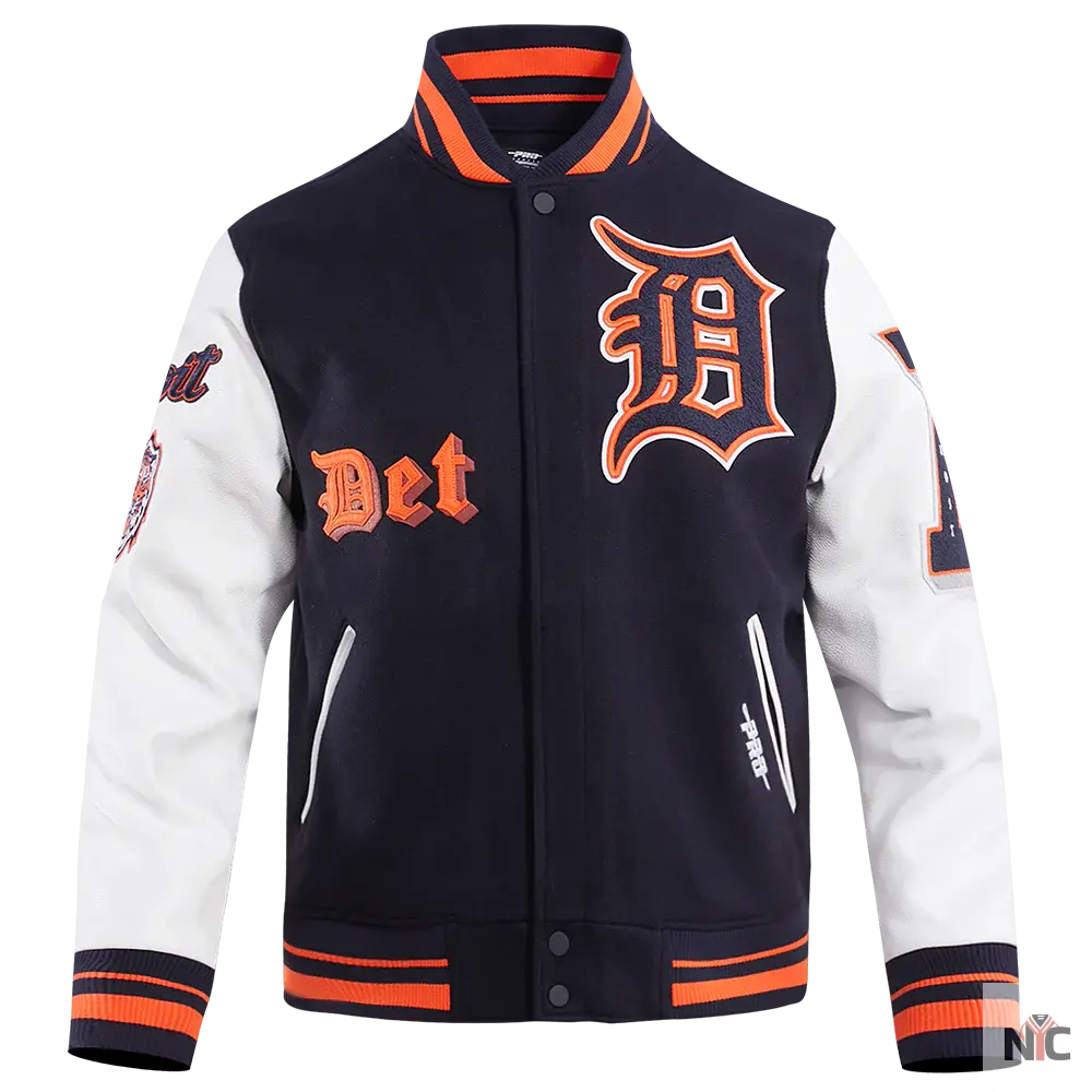 Detroit Tigers Old English Varsity Jacket