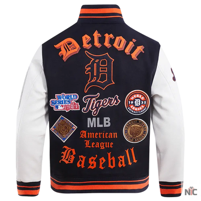 Detroit Tigers Old English Varsity Jacket