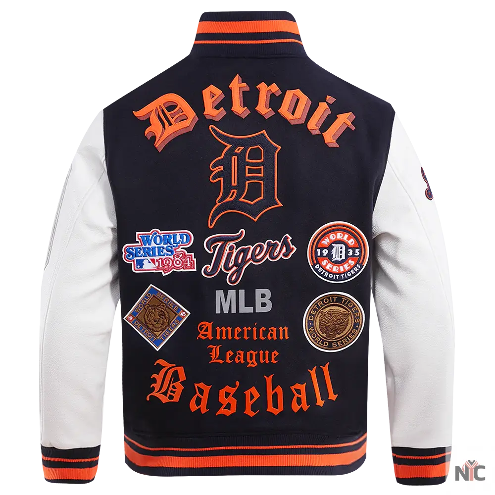 Detroit Tigers Old English Varsity Jacket