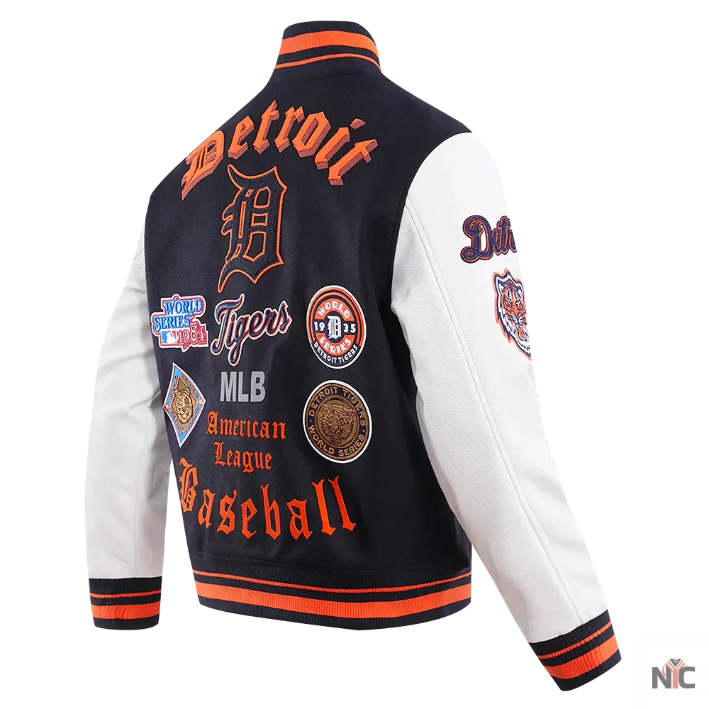 Detroit Tigers Old English Varsity Jacket