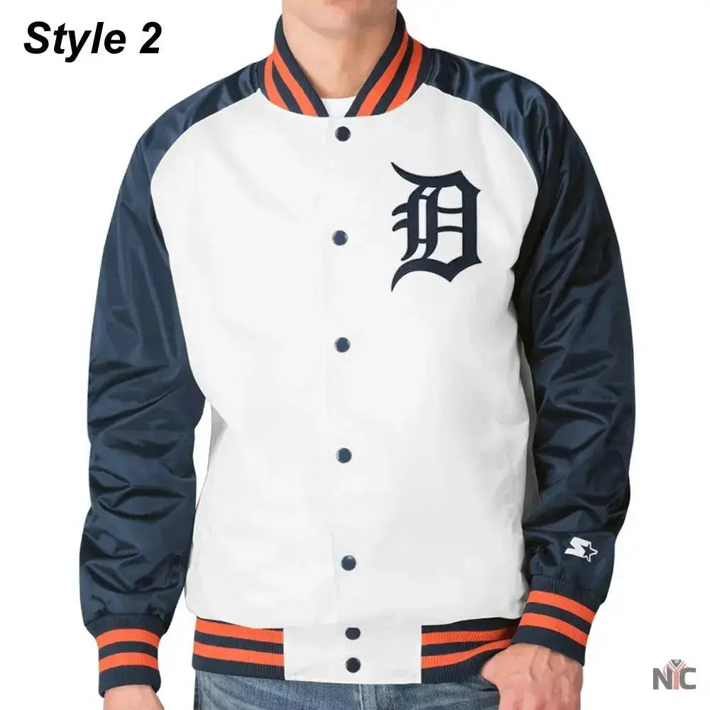 Detroit Tigers Varsity Satin Jacket