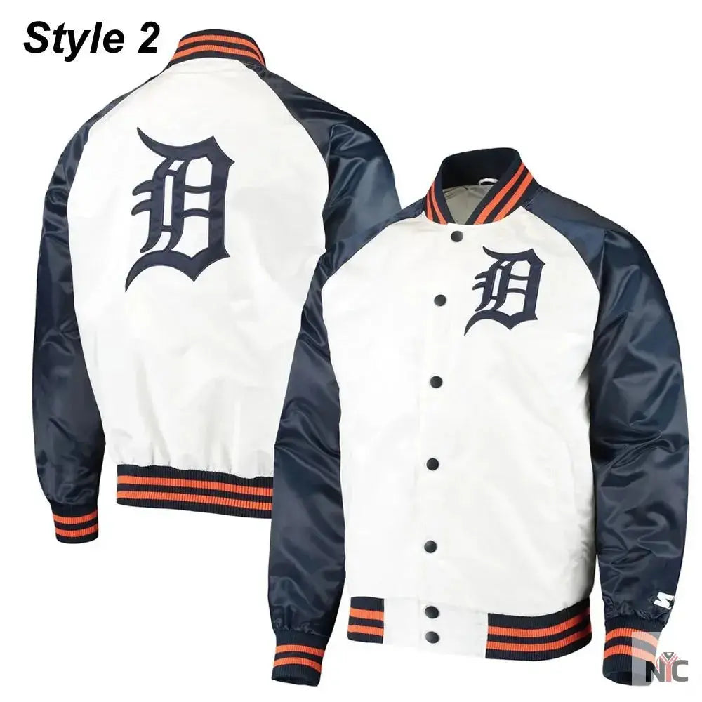 Detroit Tigers Varsity Satin Jacket