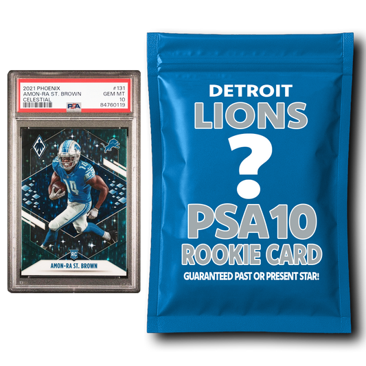 Detroit Lions PSA 10 Graded Rookie Card Mystery Pack