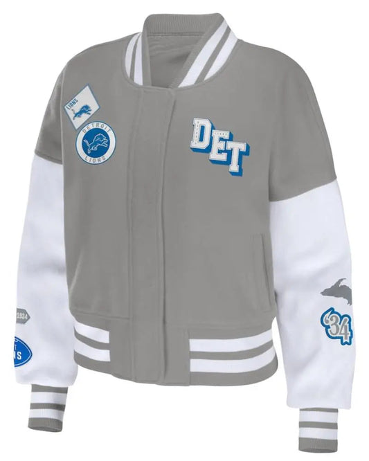 Detroit Lions Women’s Full-Zip Varsity Jacket