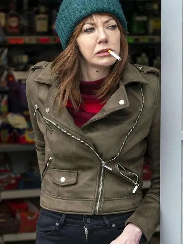 Motherland S02 Diane Morgan Suede Leather Jacket