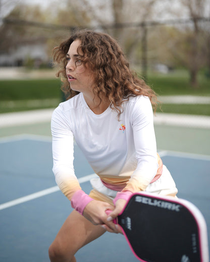 Women's Dip Dye Performance Long Sleeve Crewneck