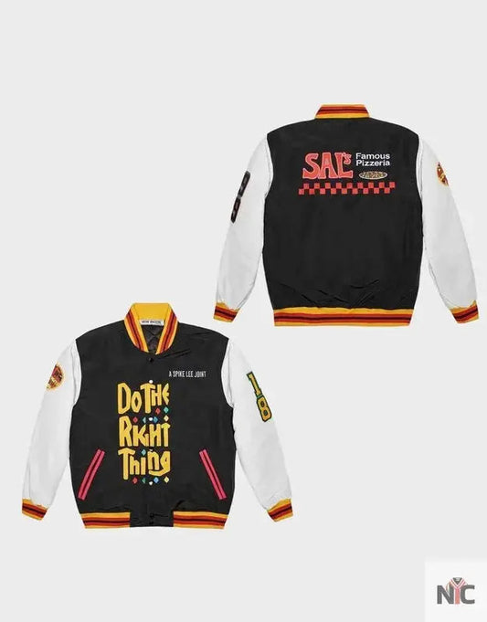 Do the Right Thing Black Varsity Jacket