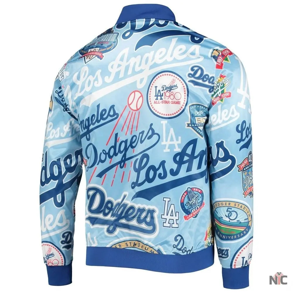Dodgers Pro Standard Royal Allover Varsity Jacket