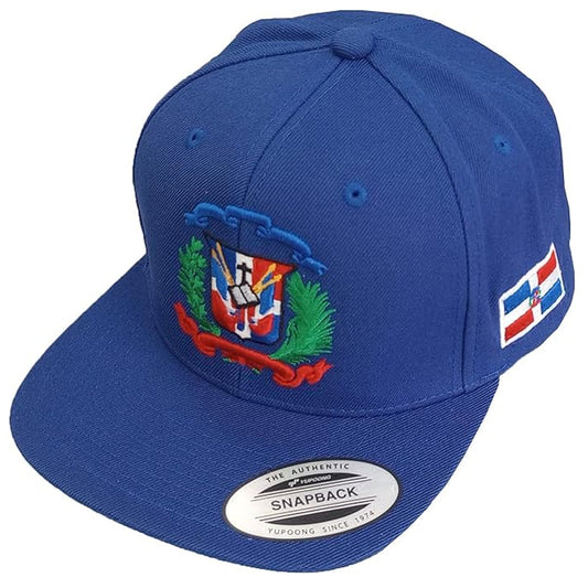 Escudo Republica Dominicana - Dominican Snapback Royal - Full Color Hat
