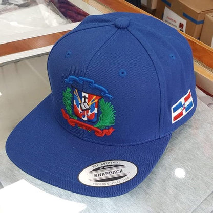 Escudo Republica Dominicana - Dominican Snapback Royal - Full Color Hat