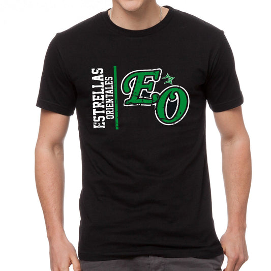 Dominican Baseball Team - Estrellas Orientales Vintage Design Black T-Shirts