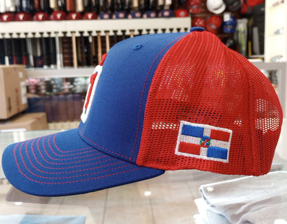 Dominican Republic SnapBack Mesh Royal Red Cap RD