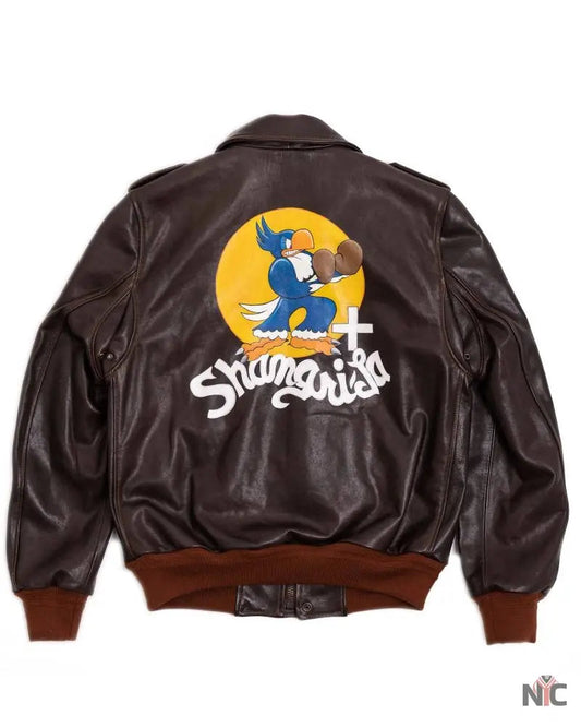 “Don Gentile” A-2 Hand Painted Testa di Moro Flight Jacket