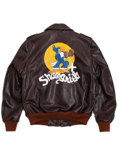 “Don Gentile” A-2 Hand Painted Testa di Moro Flight Jacket