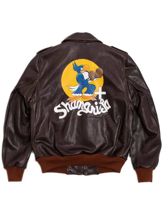 “Don Gentile” A-2 Hand Painted Testa di Moro Flight Jacket