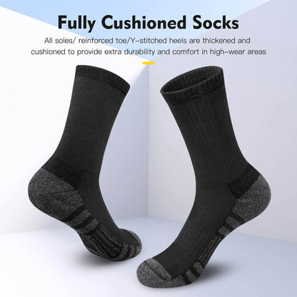 Maven Men's Breathable Crew Socks One Size 6 Pairs