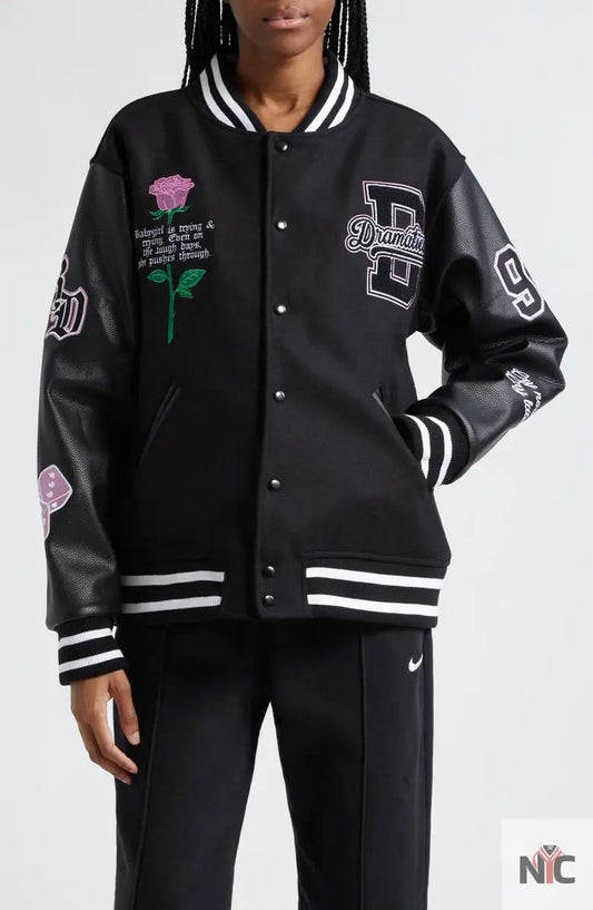 Dramaticas Wool Blend Varsity Jacket
