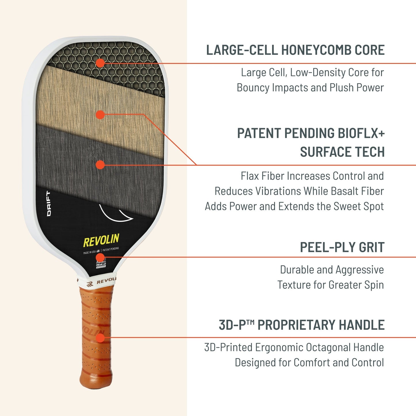 Drift Reach Pickleball Paddle