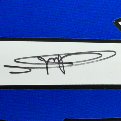 Framed Autographed/Signed Didier Drogba #15 35x39 Chelsea FC Blue Soccer Futbol Jersey Beckett BAS COA