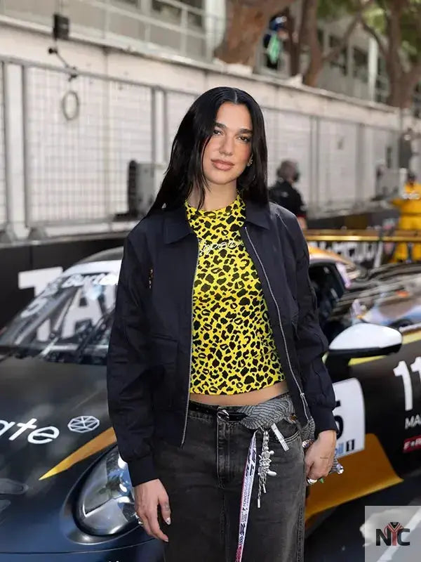 Dua Lipa Monaco Grand Prix Bomber Jacket