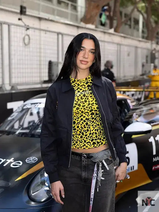 Dua Lipa Monaco Grand Prix Bomber Jacket