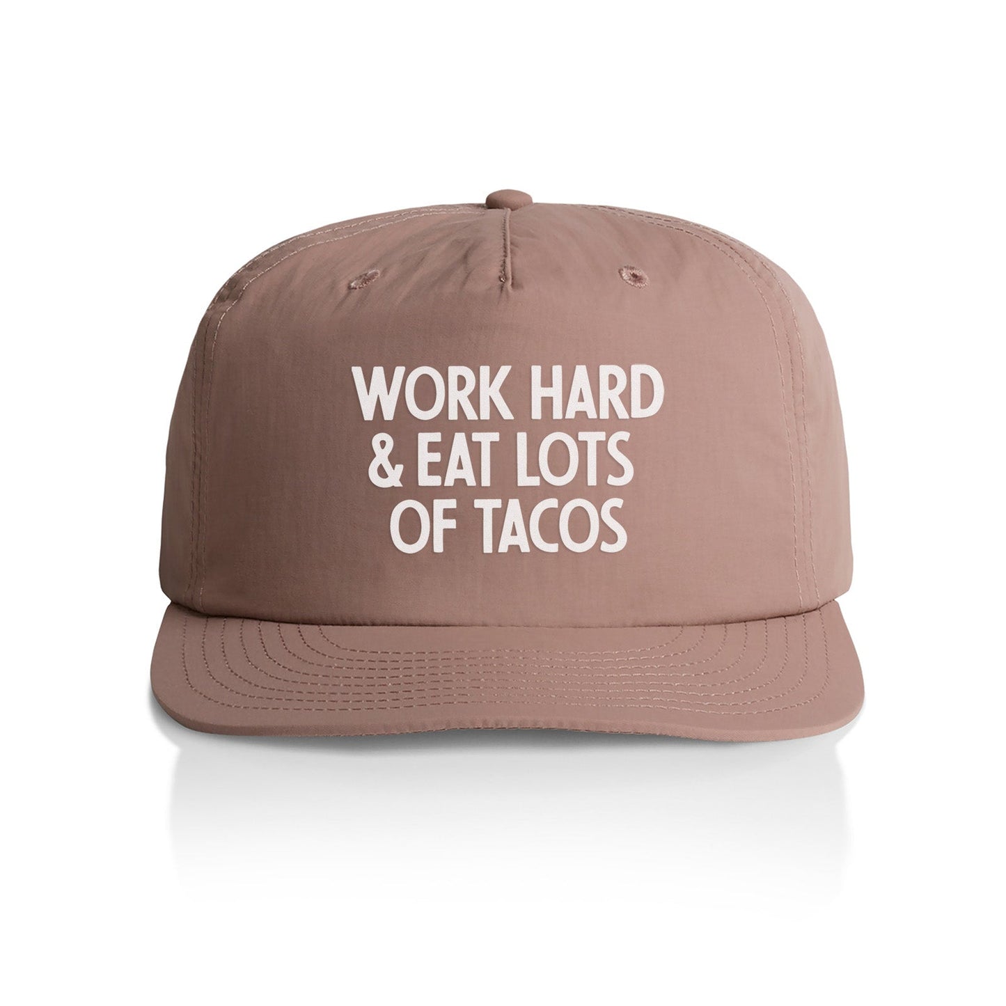 Work Hard & Eat Tacos Nylon Snapback