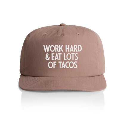 Work Hard & Eat Tacos Nylon Snapback