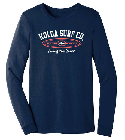Koloa Living The Wave Surfboard Women's Long Sleeve T-Shirt