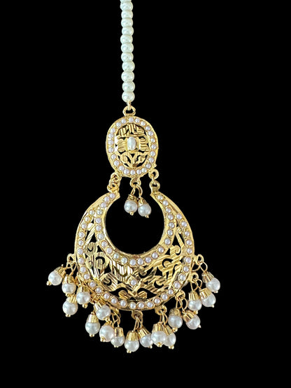 DJTK234 Jadau tika in pearls ( SHIPS IN 4 WEEKS )