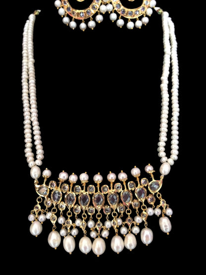 Hyderabadi / Nizami tirmani in fresh water pearls ( SHIPS IN 1 WEEK )