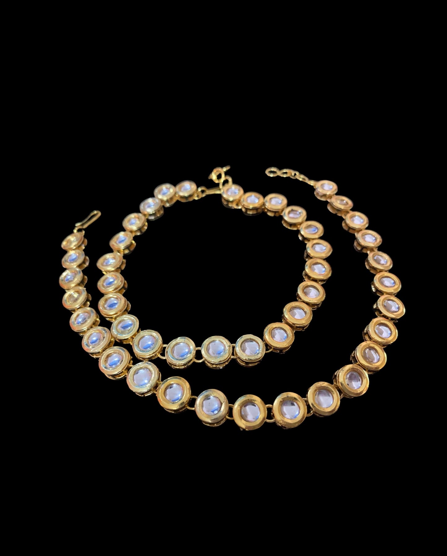 Kundan anklets (READY TO SHIP)