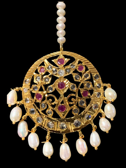 DJTK349 Avni tika in rubies ( READY TO SHIP )