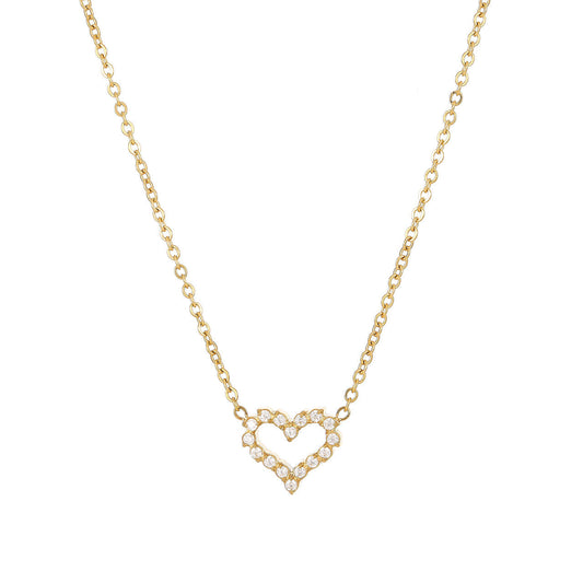 Diamond Heart Necklace - Love