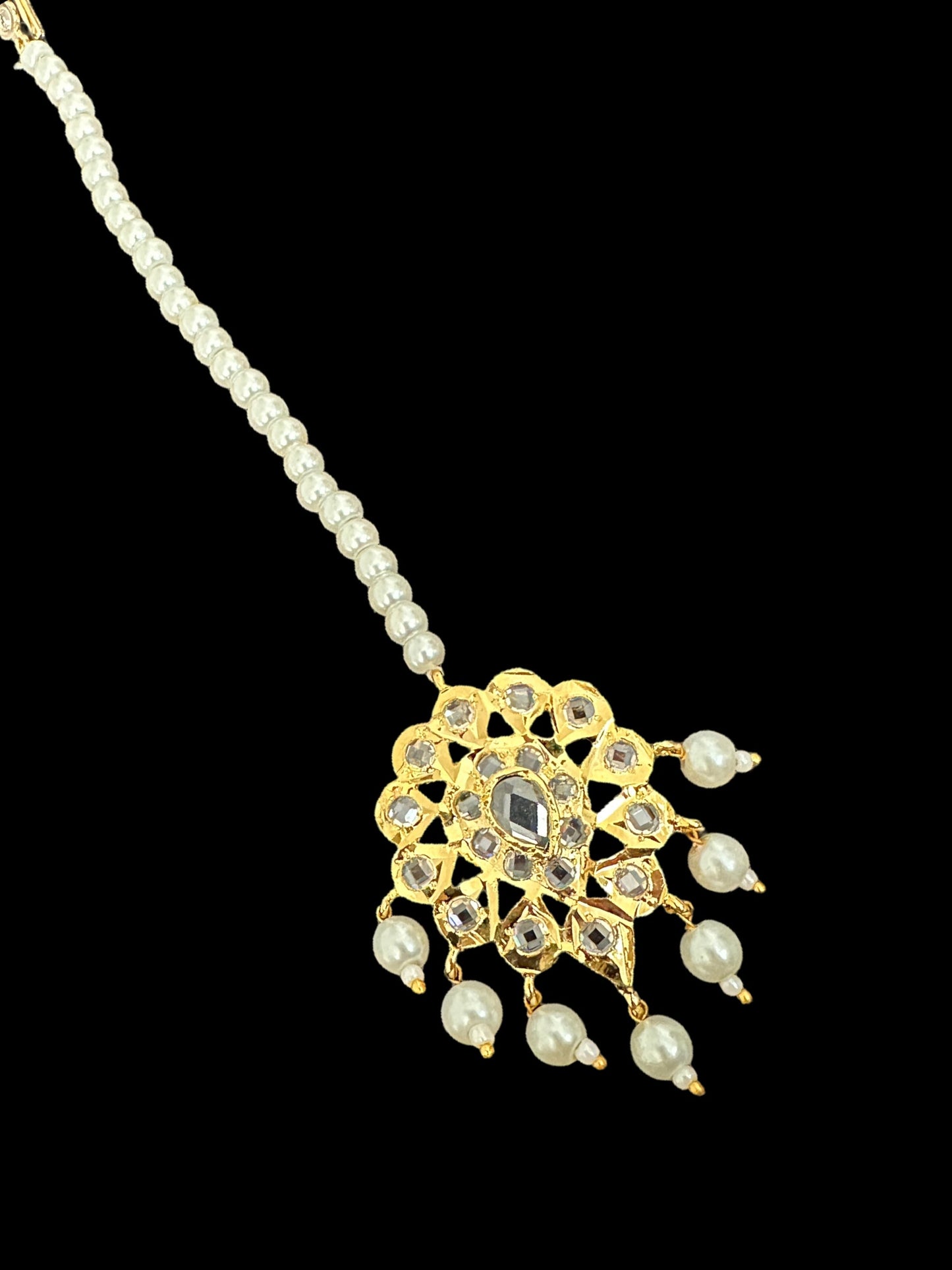 DJTK224 Meera tika in pearls ( SHIPS IN 1 WEEK )