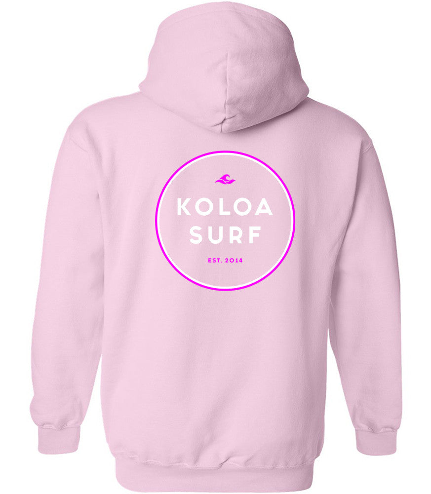 The Koloa Original Circle Hoodie- Pink