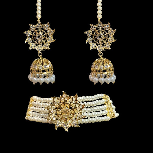 C337 Iza guluband with jhumka  (READY TO SHIP )