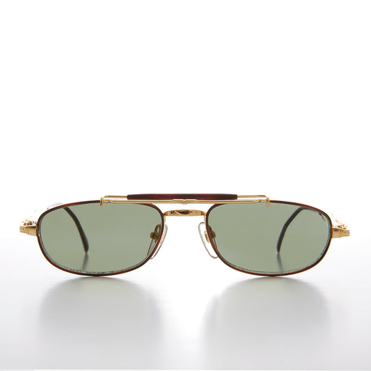 Half Frame Vintage Aviator Deadstock Sunglass - Earl